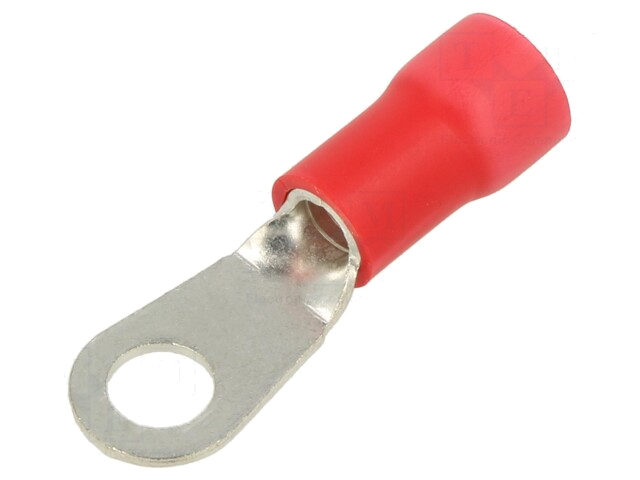 Uiteinde: oog; Ø: 6mm; klemmen; voor draad; geïsoleerd; vertind Uiteinde: oog; Ø: 6mm; klemmen; voor draad; geïsoleerd; vertind
